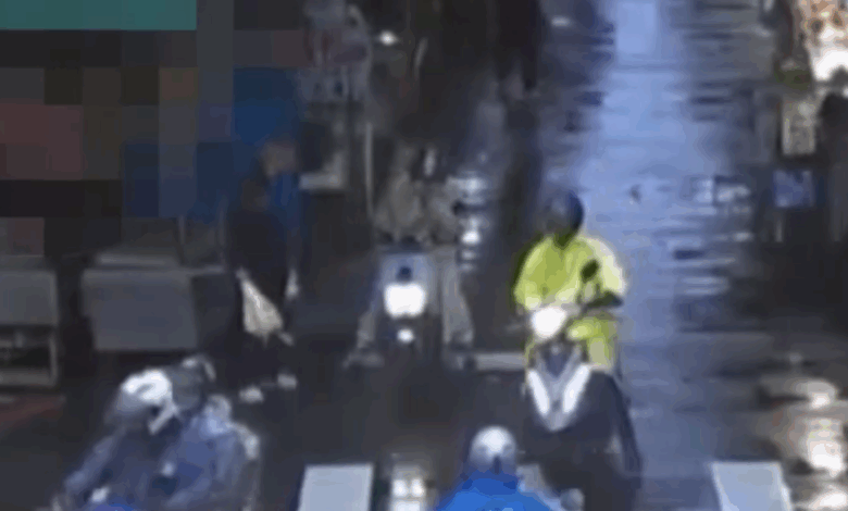 亂彈菸蒂!男遭女騎士勸阻竟暴怒持傘狠砸臉 民眾合力壓制「傘暴男」 - 火報