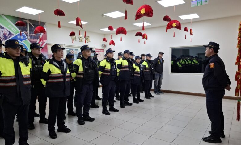 龜山警動員60人前進治安熱點 年節前守護公共安全 - 火報