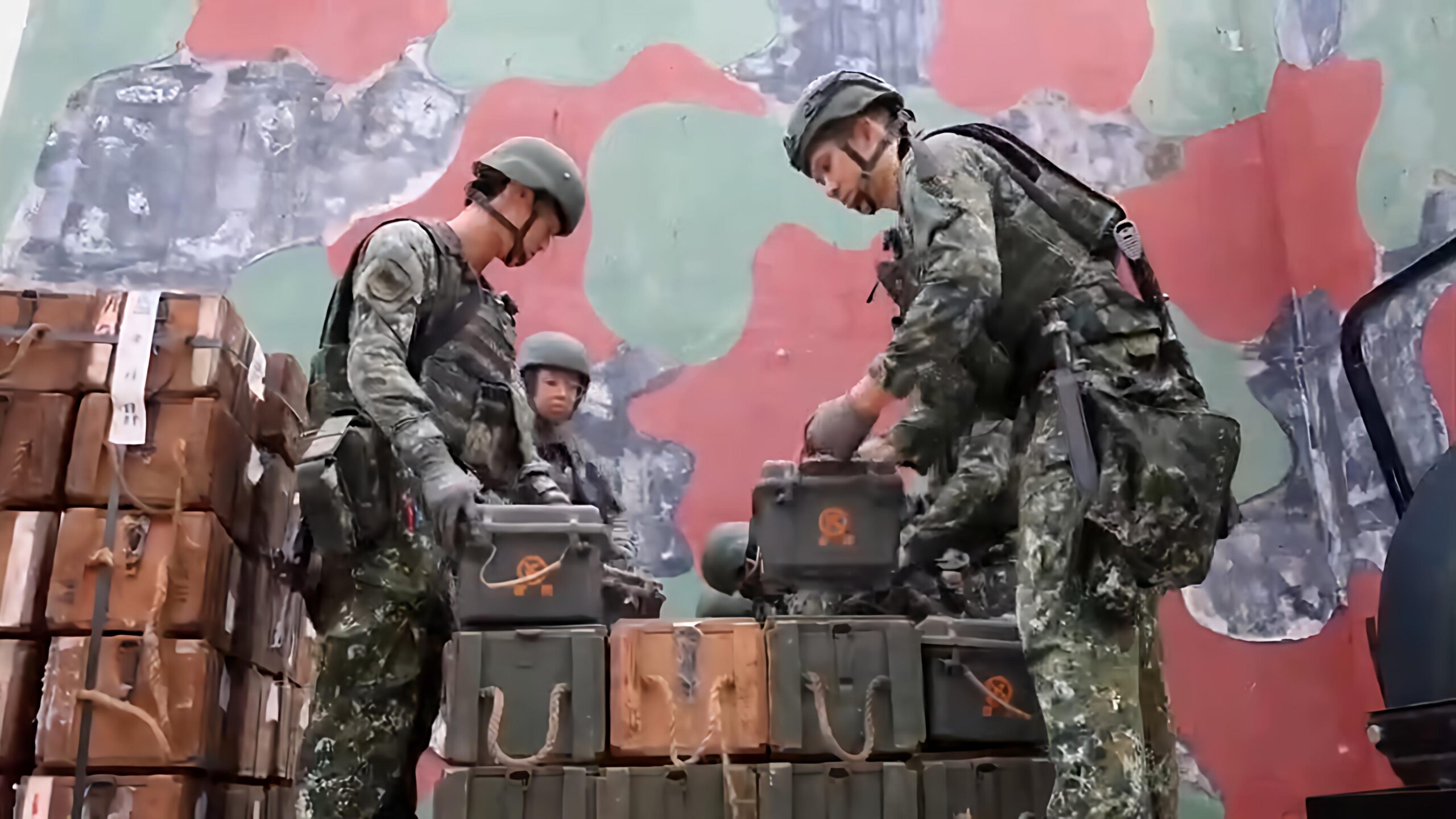 驗證後勤補給 第一作戰區實施彈藥打板作業