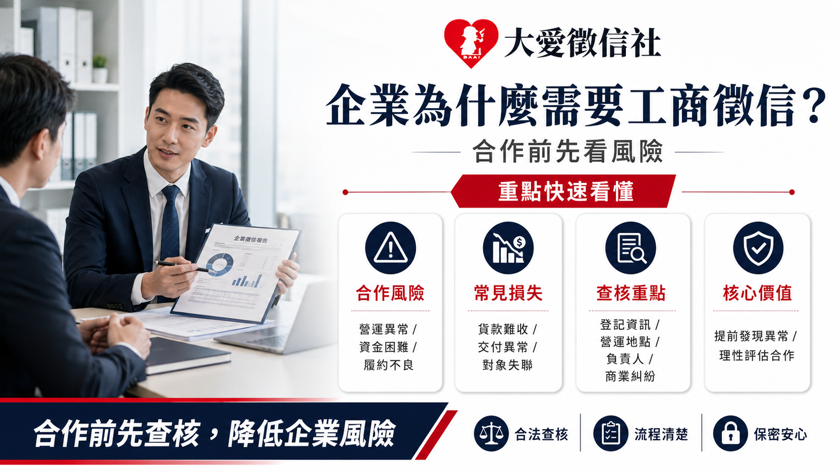 徵信社工商徵信有什麼作用？企業合作前先查證成現代交易最新趨勢