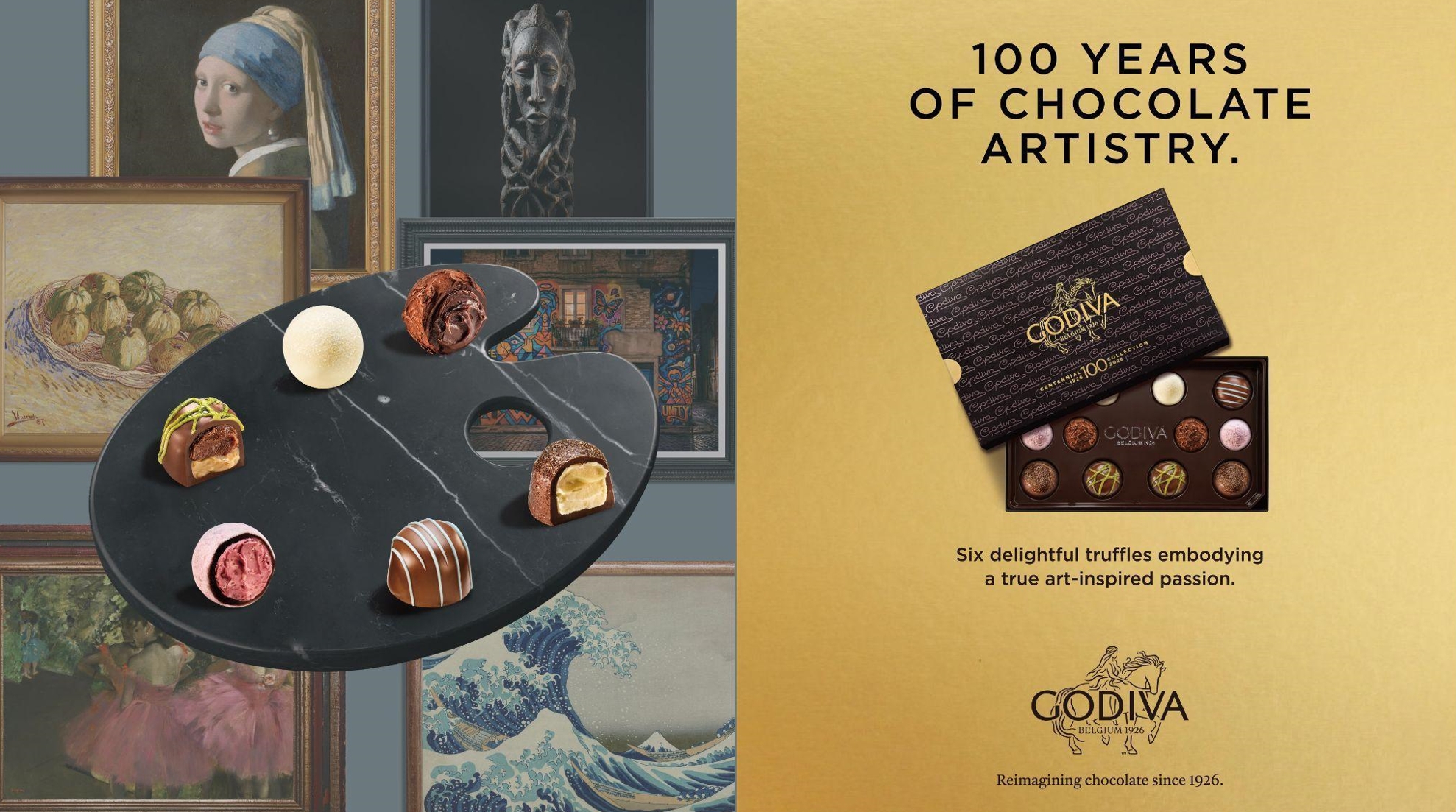 從百年經典，走向下一個世紀  GODIVA發表限定藝術松露新作，品牌特展描繪巧克力體驗的未來樣貌